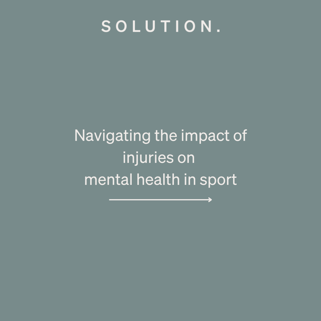 Navigating the impact of injuries on mental health in sport